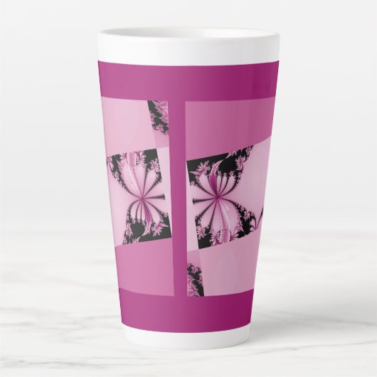 Fractal Garden thulian Latte Mok (Voorkant)