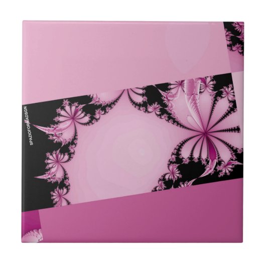 Fractal Garden thulian Tegeltje (Voorkant)