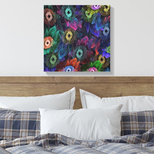 Fractal Gardening Canvas Afdruk (Insitu (Slaapkamer))