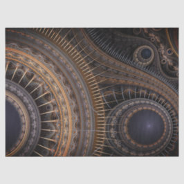 Fractal Gears Abstract 18 deklaagpapier Tissuepapier