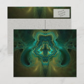 Fractal geode briefkaart (Voorkant / Achterkant)