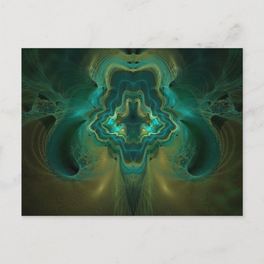 Fractal geode briefkaart (Voorkant)