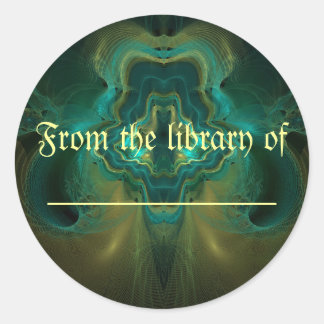 Fractal geode ronde sticker