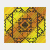 Fractal geometrie fleece deken (Voorkant (Horizontaal))