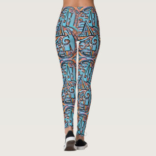 Fractal geometrische Leggings voor psie