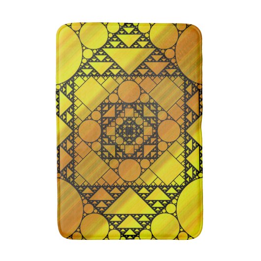 Fractal Geometry Bath Mat (Voorkant Verticaal)