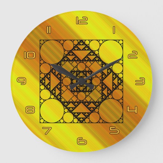 Fractal Geometry Clock Grote Klok (Voorkant)