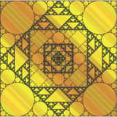 Fractal Geometry Contour Sticker (Voorkant)