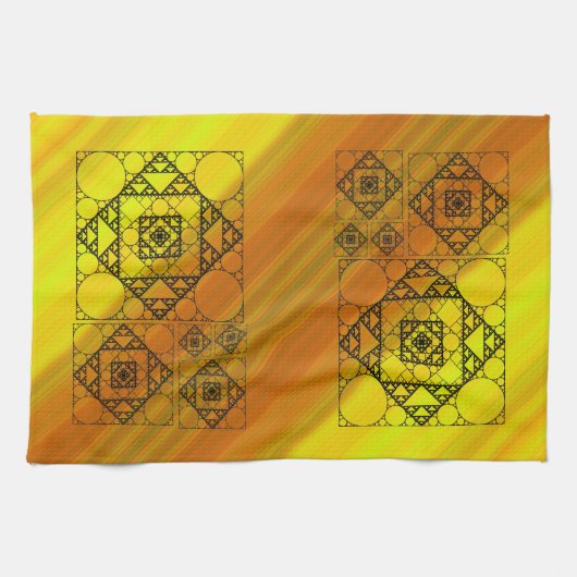 Fractal Geometry Hand Towel Theedoek (Horizontaal)