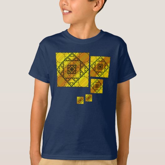 Fractal Geometry Kind en Baby Donkerdonker Shirt (Voorkant)