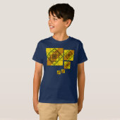 Fractal Geometry Kind en Baby Donkerdonker Shirt (Voorkant volledig)