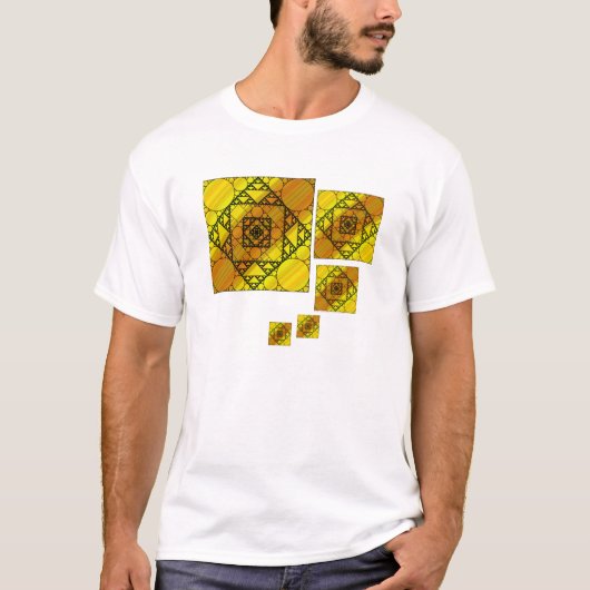 Fractal Geometry Mannen Light Shirt (Voorkant)