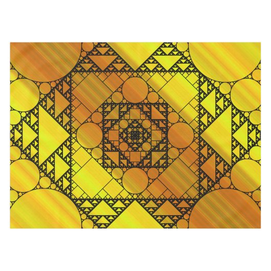 Fractal Geometry Tablecloth Tafelkleed (Voorkant (Horizontaal))