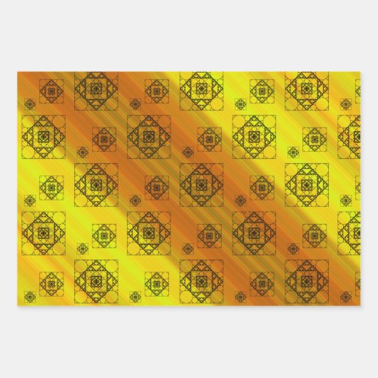 Fractal Geometry Wrapping Paper Set (Voorkant)