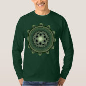 Fractal glanzend mystiek frituurpatroon t-shirt (Voorkant)