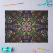 Fractal Glas in lood Venster Abstract 23 ontkoppel Tissuepapier (Craft)