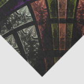 Fractal Glas in lood Venster Abstract 23 ontkoppel Tissuepapier (Detail)