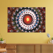 Fractal Glass 3 Wrapped Canvas Afdruk (Insitu (Woonkamer))