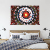 Fractal Glass 3 Wrapped Canvas Afdruk (Insitu (Slaapkamer))