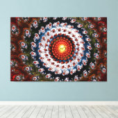 Fractal Glass 3 Wrapped Canvas Afdruk (Insitu (Houten vloer))