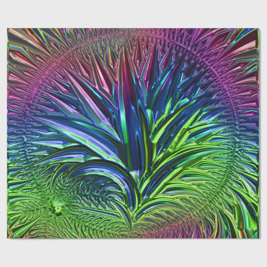 Fractal Glass 5A Wrapping Paper Cadeaupapier (Vlak)