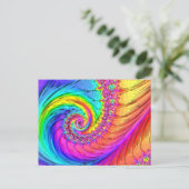 Fractal Glass 6 Briefkaart (Staand voorkant)
