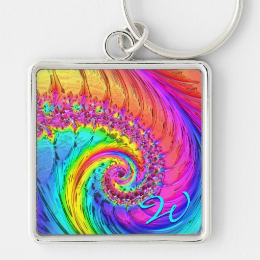 Fractal Glass 6 Sleutelhangers (Voorkant)