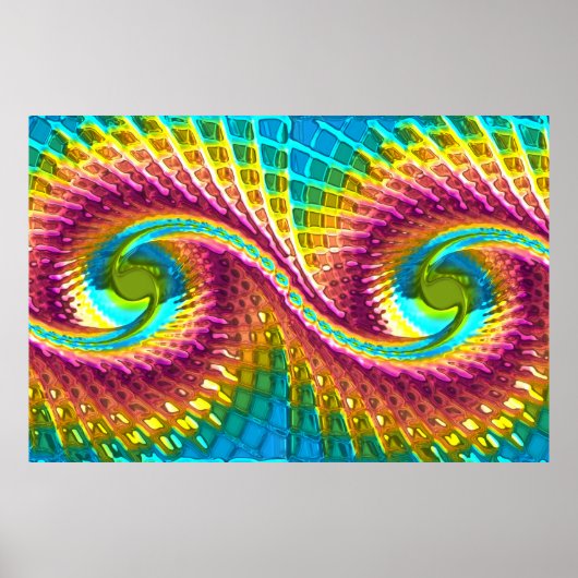 Fractal Glass 7 Poster (Voorkant)