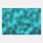 Fractal Glitter Blauwgroen glas Inpakpapier Vel (Voorkant 2)