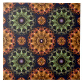 Fractal glossy frilly star patroon tegeltje