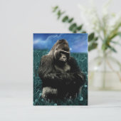 Fractal Gorilla in de weide Briefkaart (Staand voorkant)