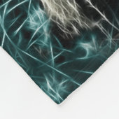 Fractal Gorilla in de weide Fleece Deken (Hoek)