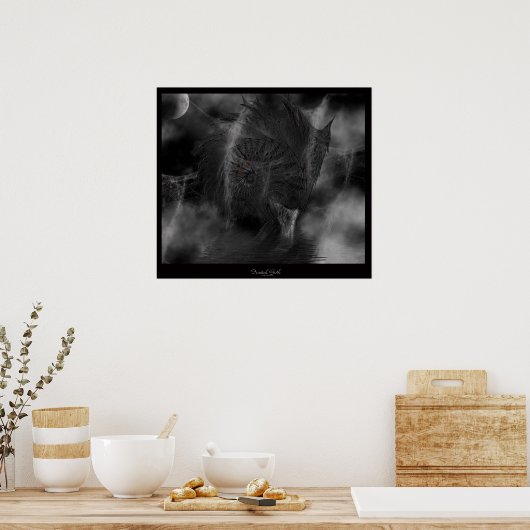 Fractal Gothic Poster (Keuken)
