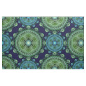 Fractal green blue oriental stof (Fat Quarter)