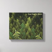 Fractal Green Forest Canvas Afdruk (Voorkant)