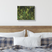 Fractal Green Forest Canvas Afdruk (Insitu (Slaapkamer))