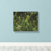 Fractal Green Forest Canvas Afdruk (Insitu (Houten vloer))