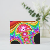 Fractal Groovy Trip Briefkaart (Staand voorkant)