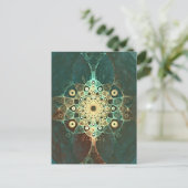 Fractal grunge briefkaart (Staand voorkant)