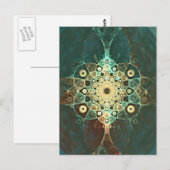 Fractal grunge briefkaart (Voorkant / Achterkant)