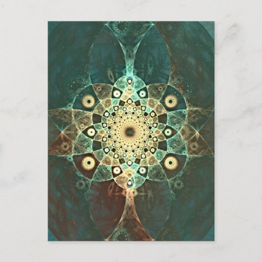 Fractal grunge briefkaart (Voorkant)