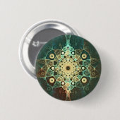 Fractal grunge ronde button 5,7 cm (Voorkant /achterkant)