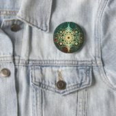 Fractal grunge ronde button 5,7 cm (In situ)