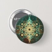 Fractal grunge ronde button 5,7 cm (Voorkant /achterkant)