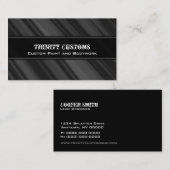 Fractal Grunge Visitekaartje, houtskool Visitekaartje (Voorkant / Achterkant)