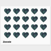 Fractal Heart in Blues & Greens Hart Sticker (Vel)