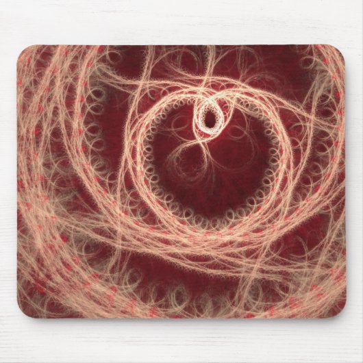 Fractal heart mousepad muismat (Voorkant)