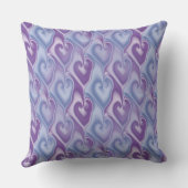 Fractal Heart naadloos patroon + uw ideeën Buitenkussen (Achterkant)