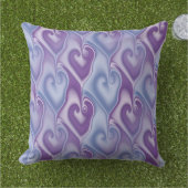 Fractal Heart naadloos patroon + uw ideeën Buitenkussen (Gras)
