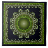 Fractal heldere mandala tegeltje (Voorkant)